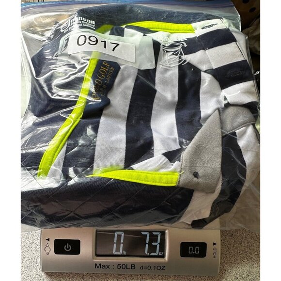 Polo Golf Ralph Lauren Men XL Blue Stripped Short Sleeve PGA Whistling Straits - Picture 12 of 12